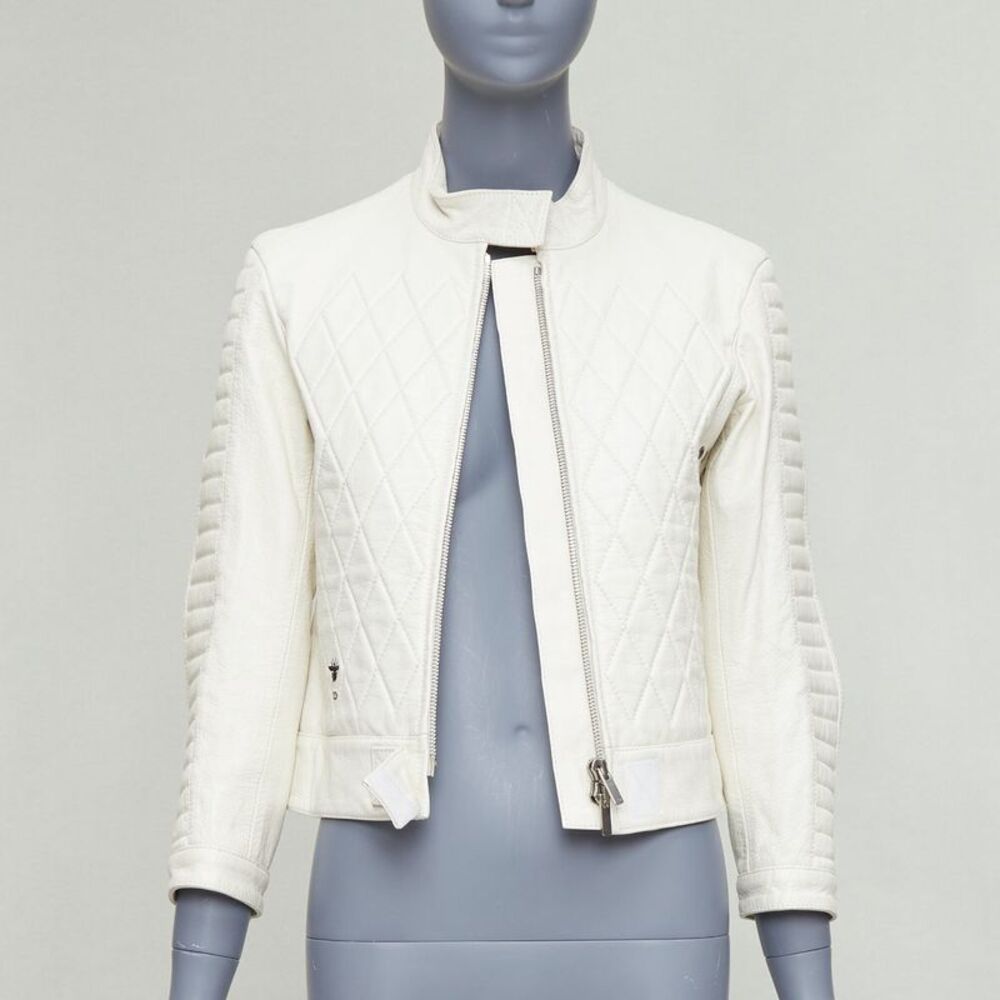 Dior Leather Quilted Biker Jacket
